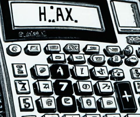 picture of a calculator for everything, generated by AI